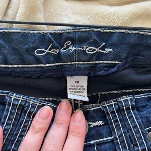 Long Elegant Legs Jeans Size 10.